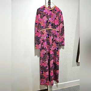 Vintage L'Aiglon psychedelic maxi dress S/M